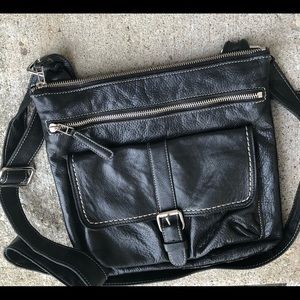 Roots Side Saddle Crossbody Bag